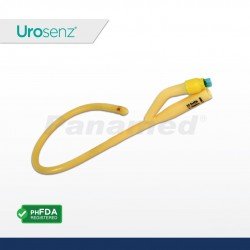 Urosenz Latex Foley Catheter, 2-Way w/o Stylet (10 pcs)